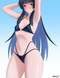 hololive hololive_english ouro_kronii small_breasts xxsgtcampbell