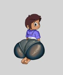alexpir big_ass brown_skin feet latina leggings looking_at_viewer luz_noceda short_hair tagme the_owl_house video