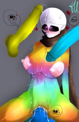 1girls 3boys breasts dream_sans dream_sans_(fan_character) dreamtale dreamtale_(undertale_fanfiction) dreamtale_au ink_sans ink_sans_(fan_character) sans sans_(underswap) sans_(undertale) sans_au
