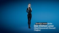 alternate_version_at_source alternate_version_available blender encasement fortnite fortnite:_battle_royale goo_transformation lexa_(fortnite) meta princess_lexa_(fortnite) scared scared_expression scared_face scared_female self_upload sparklylemon statue_transformation statuefication twitter_username