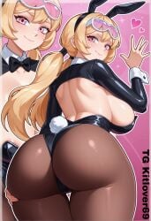 ai_generated big_ass big_breasts brawl_stars bunny_tail bunnysuit female female_only starr_nova_(brawl_stars)