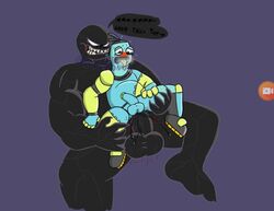 2boys anthro anthro_on_anthro bendie blush epic_games fortnite gay male male/male male_only marvel penis penis_in_ass polishbonnie symbiote tagme tongue_out venom venom_(marvel) yaoi