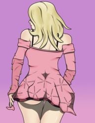 1girls ass blonde_hair breasts dress etcaos female human jojo's_bizarre_adventure light-skinned_female light_skin long_hair lucy_steel shounen_jump steel_ball_run