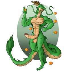 anthro anthrofied chinese_dragon daikuhiroshiama dragon dragon_ball dragon_ball_(object) eastern_dragon male male_only penis scalie shenron shounen_jump