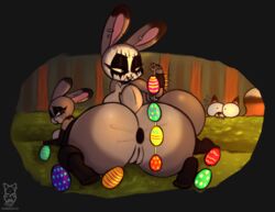 anal_beads anthro anus ass big_butt bodypaint breasts canid canine collar disney easter_egg face_paint female female/female fox gaping gaping_anus genitals huge_butt judy_hopps lagomorph large_breasts leporid male mammal nick_wilde pussy rabbit selfcest sex_toy spiked_collar spikes square_crossover stockings voyeur yuri yuri_with_male_audience zombieray10 zootopia
