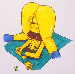 drawing helen_lovejoy kolossusdraw sketch the_simpsons