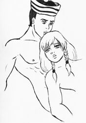 1boy 1boy1girl 1girls female jojo's_bizarre_adventure jojolion josuke_higashikata_(jojolion) male male/female sailor_hat straight tagme yasuho_hirose