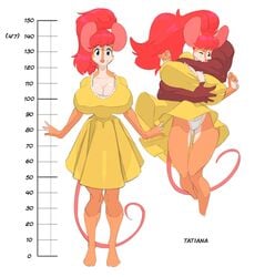 anthro breast_grab crackiepipe disembodied_hand female hand_on_breast height_chart huge_breasts mouse tatiana_(crackiepipe)