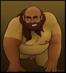 balding boner chubby chubby_male crawling dilf erection gay greg_universe majstervis male_only nude overweight solo solo_male steven_universe