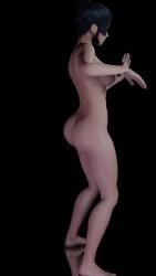 1girls 3d 3d_animation animated areolae arhoangel ass barefoot big_ass black_hair breasts completely_nude completely_nude_female dancing dead_or_alive female female_only front_view full_body hime_cut naked naked_female nipples no_sound nude nude_female nyotengu pussy rear_view solo solo_female tagme video