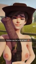 3d 3d_(artwork) barn big_penis black_penis blender cowboy cowboy_hat cowgirl farm farmgirl feral feral_on_female hat hat_only horse horse_penis horsecock huge_cock large_penis lena_oxton medium_breasts overwatch overwatch_2 piroguh short_hair smile smug smug_face snapchat squish tagme text tracer twitter_username zoophilia zoophilia