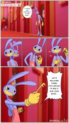 clothed comic comic_page digital_circus_comic english english_text insects jax_(the_amazing_digital_circus) maybile maybilecandy the_amazing_digital_circus the_welcome_gift twitter twitter_username