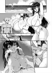 1boy 1girls armpit_pose armpits ass azur_lane beach between_breasts bikini bikini_bottom bikini_removed bikini_top boobjob cleavage consensual_paizuri cum cum_between_breasts cum_in_cleavage cum_on_breasts cumming_between_breasts cumming_from_paizuri cumming_in_cleavage cumshot cumshot_in_chest ejaculation ejaculation_between_breasts happy_female happy_sex happy_sub huge_breasts large_breasts letting_it_happen paizuri paizuri_under_bikini perpendicular_paizuri seducing seductive_look seductive_pose showing_off showing_off_breasts swimsuit swimsuit_paizuri swimsuit_removed swimzuri taihou_(azur_lane) taihou_(seaside_daydreams)_(azur_lane) thick_thighs wanting_sex willing_sub