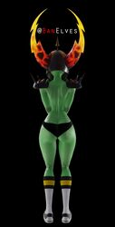 3d 60fps animated back_view big_butt bouncing_breasts dancing green_skin helmet horns lord_dominator no_sound panties shoes socks spaulders swaying topless underboob video wander_over_yonder webm wide_hips