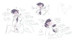 2023 anonymous_female astro_boy big_nose big_penis blush chest_fluff chest_hair cute dark_hair dialogue dilf doodle encouragement facial_hair hand_on_penis handjob head_on_chest heart heart_eyes holding_back_moans leg_hair looking_pleasured male_moaning malesub osamu_tezuka_works praise praise_kink question_mark self_insert self_upload sketch straight sukala-ap umataro_tenma wholesome y/n