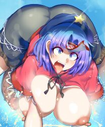 1futa ahe_gao alternate_version_available areolae ass big_breasts big_penis blue_background blue_eyes blue_hair breasts censored censored_penis clothed clothed_female clothing cum cum_version dat_ass ejaculation erection exposed_breasts futa_only futanari hat huge_breasts human jiangshi lifted_shirt light-skinned_futanari light_skin long_nipples mosaic_censoring mostly_clothed nipples oo_umigarasu orgasm penis rolling_eyes saliva shaded solo solo_futa tongue tongue_out touhou umigarasu_(kitsune1963) watermark yoshika_miyako zombie_girl