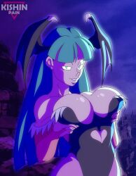 capcom clothing darkstalkers head_wings kishinpain medium_breasts morrigan_aensland succubus tagme vampire_savior