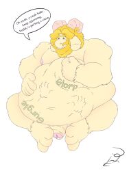 asgore_dreemurr belly blonde_hair body_hair boss_monster bovid caprine digestion duo fur goat_dad hair hi_res jon_noj long_ears male male/male mammal text undertale undertale_(series) vore white_body white_fur