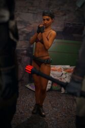 alley alyx_vance belt casual casual_underwear dark_skin female footwear forced_exposure half-life half-life_2 half-life_alyx handwear human underwear underwear_only