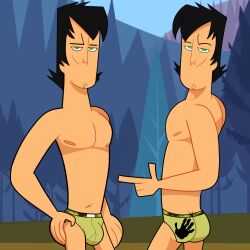 gay solo_male total_drama_island trent_(tdi) underwear weasdepiro yaoi