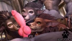 2boys 3d 3girls animated anthro fellatio female furry male male/female sex spitroast the_fatcat video warcraft werewolf werewolf_girl worgen worgen_female world_of_warcraft