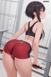 1femboy ai_generated alternate_hairstyle androgynous arched_back ass_focus back bangs bare_arms bare_shoulders bent_over big_ass big_thighs black_hair black_nails blush bra breath brown_hair bubble_butt bulge cowboy_shot crop_top crossdressing curvaceous curvaceous_ass curvaceous_body curvaceous_figure curvaceous_hips curvaceous_thighs curvy curvy_body curvy_figure curvy_hips curvy_male curvy_thighs dolphin_shorts erection erection_under_clothes exercise femboy femboy_focus femboysub feminine_body feminine_faced_male feminine_male feminization flat_chest from_behind genderswap genderswap_(ftm) gym heavy_breathing holding huge_ass huge_hips idolmaster idolmaster_shiny_colors indoors leaning_forward long_hair looking_at_viewer looking_back male_focus mature mature_male micro_shorts midriff open_mouth otoko_no_ko paid_reward_available parted_lips pear-shaped_figure pear_shaped penis_bulge plump_thighs red_shorts shiny_hair shiny_skin shirase_sakuya short_hair short_hair_with_long_locks short_shorts shorts sidelocks skindentation skinny_male slim_waist solo solo_focus sports_bra sportswear standing steaming_body sweat sweating sweaty sweaty_body thick_butt thick_hips thick_legs thick_thighs tiny_penis trap velutinx visible_breath voluptuous voluptuous_body voluptuous_femboy voluptuous_male watermark weightlifting wet_body wet_skin wide_ass wide_hips wide_thighs yellow_eyes