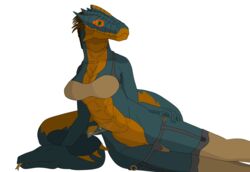 absurd_res alpha_channel anthro breasts clothing crocodile_skink female genitals green_eyes hi_res lingerie lizard looking_at_viewer non-mammal_breasts pussy red-eyed_crocodile_skink reptile scalie simple_background skink solo tail_maw thegamingzilla tongue tongue_out