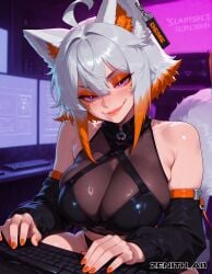 ai_art ai_generated demenishki large_ass large_breasts naughty_face streamer streaming vtuber zenithai