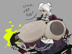character_request deadlock greaseyhair huge_breasts white_hair