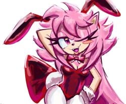 1girls arms_behind_back bowtie bunny_girl bunnysuit emzberry eyelashes fangs gloves half-closed_eyes hourglass_figure hourglass_figured_female lipstick long_hair oc open_smile pink_eyes pink_hair sega smiling sonic_(series) sonic_the_hedgehog_(series) strawberry streamer thick_ass thick_thighs thin_waist virtual_youtuber vtuber vtuber_persona vtuberfanart vtubers wide_hips winking_at_viewer youtuber