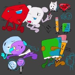 battle_for_dream_island bfdi book_(bfdi) bubble_(bfdi) lollipop_(bfdi) object_show object_shows pencil_(bfdi) pillow_(bfdi) ruby_(bfdi) tagme