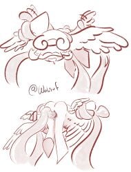 blush cookie_run cookie_run_kingdom doughael drooling tentacle tentacle_penetration vaginal_penetration wings