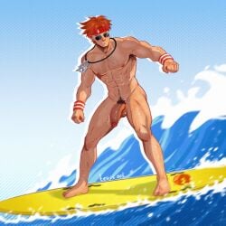1boy cock daredevil daredevil_(marvel_rivals) dick foreskin foreskin_folds happy_trail male male_only marvel marvel_rivals matt_murdock penis pubic_hair solo solo_focus solo_male surfboard surfing tevis_art uncircumcised uncut uncut_penis