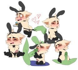 chioberry clothed clothing crossdressing dominant goblin hi_res larger_dom league_of_legends maid_uniform male male/male riot_games size_difference solo teemo_(lol) tencent uniform yordle