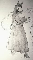 1girls 2026 ass breasts deltarune deltarune_chapter_2 deltarune_chapter_5 female female_only nun nun_outfit tagme_(artist) tasque_manager_(deltarune) tasque_manager_(nun) thighs traditional_art traditional_media traditional_media_(artwork)