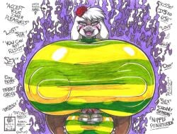 alternate_self alternate_version_available asriel_dreemurr corruption face_in_breasts gender_transformation genderswap horny_female mid_transformation nosebleed rule_63 selfcest undertale wsache2020