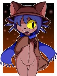 1boy censored dreamwolf femboy niko_(oneshot) oneshot smile smiling_at_viewer