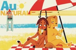 3:2 animal_genitalia anthro antlers arm_over_shoulder balls beach beach_blanket beach_umbrella beverage binoculars bird_dog black_nose blonde_hair blush brown_body brown_fur brown_hair brown_nose canid canine canine_genitalia canis carrie_(ombwie) container cup dark_nipples deer domestic_dog drinking drinking_glass drinking_straw duo_focus exhibitionism eyebrows feet floppy_ears fur genitals glass glass_container glass_cup group gynomorph hair hair_over_eye hand_on_knee hand_on_leg hi_res hooves horn humanoid hunting_dog intersex intersex/intersex knot knotted_penis labrador leaning_on_another lemonade lifeguard_chair lila_(ombwie) long_ears long_tail looking_at_another mammal navel nipples parasol paws penis pink_nipples pointy_ears prick_ears pubes red_hair retriever rodent sand sciurid scut_tail sea short_tail shy simple_background smile smiling_at_another smiling_at_partner sun tail text textured thick_eyebrows toony trio val_(ombwie) vandalism vickydanne voyeur water yellow_body yellow_fur
