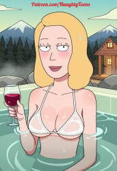 beth_smith big_ass big_breasts bikini cleavage hottub rick_and_morty rick_and_morty:_a_way_back_home sexy_pose summer_smith