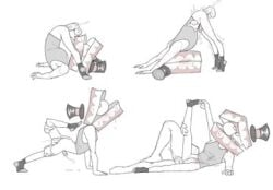 anal_penetration caine_(the_amazing_digital_circus) flexible penetration penis semi_nude tagme the_amazing_digital_circus
