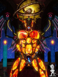 angel angel_girl angel_wings big_boobs big_breasts big_penis chupacabra_(artist) cum cumshot faceless_female futa futanari glowing_body handjob steampunk tagme