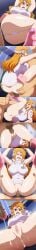 1boy 1girls ass censored comic cum cum_inside hara_(harayutaka) nami_(one_piece) one_piece orange_hair sex