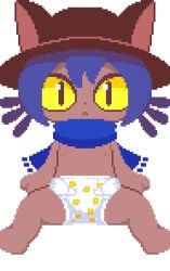 1boy1girl 1girl1boy artist_request bar_censor cervical_contact cervix cervix_kiss cum cum_in_pussy cum_inside diaper impregnation niko_(oneshot) oneshot pixel_animation pixel_art x-ray