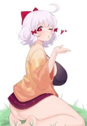 ass breasts ivie_(artist) kissing_face mimi_(henemimi) nyaivie virtual_youtuber vtuber