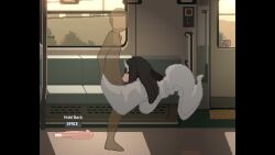1boy 1girl1boy 1girls animated ass big_ass big_breasts black_hair blowjob breasts closed_eyes clothed clothing cum cum_drip cum_in_mouth cum_on_face deepthroat female flying game_cg game_over ghost ghost_girl oral_sex penis pixel_(artwork) pixel_animation pixel_art pixelated reverse_rape sex sound sucking sucking_penis tagme throat_fuck train train_45 train_interior video