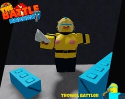 1girls 3d breasts breasts_out reference_image roblox roblox_game robloxian rule_63 self_upload tagme tagme_(artist) the_battle_bricks trowel_battler_(the_battle_bricks)