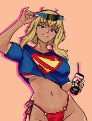 1girls big_breasts bikini breasts female female_focus female_only grand_theft_auto grand_theft_auto_vi gta_vi_cover_girl kara_zor-el looking_at_viewer my_adventures_with_superman redpostit solo solo_female supergirl superman_(series) thick_thighs thighs wide_hips