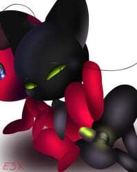 anthro anthro_on_anthro esinaxxx kwami miraculous_ladybug pillow_shading plagg_(miraculous_ladybug) sex tikki_(miraculous_ladybug) vaginal_penetration