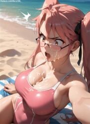 1girls 2d ai_generated ass athletic athletic_female bare_shoulders belly big_breasts bikini bikini_bottom bikini_top butt chest curvy curvy_figure cute cute_face detailed eyelashes eyeshadow female female_only fit fit_female focus glasses high_quality highschool_of_the_dead hips huge_breasts large_breasts legs light-skinned_female light_skin lips lipstick looking_at_viewer makeup mascara midriff navel nero100 orange_eyes outdoors outside pale-skinned_female pale_skin pink_hair posing sagging_breasts saya_takagi seductive seductive_look stable_diffusion swimsuit swimwear tagme thick_thighs thighs twintail wide_hips yellow_eyes