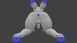 16:9 anthro digitigrade genitals girly humanoid_genitalia humanoid_penis jaz_(kittyx_x) kris-kawaii male male/male model nintendo penis pokémon_(species) pokemon scorbunny solo video_games widescreen